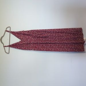 PLUS SIZE Red Jumpsuit Floral